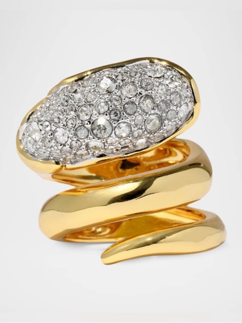 Alexis Bittar Solanales Crystal Coiled Pebble Ring